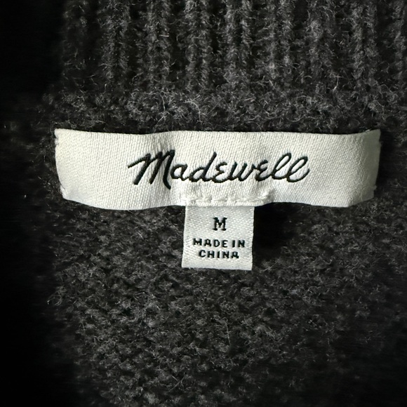 Madewell Starry Merino Wool Sweater | Heather Carbon | Medium - Picture 9 of 9